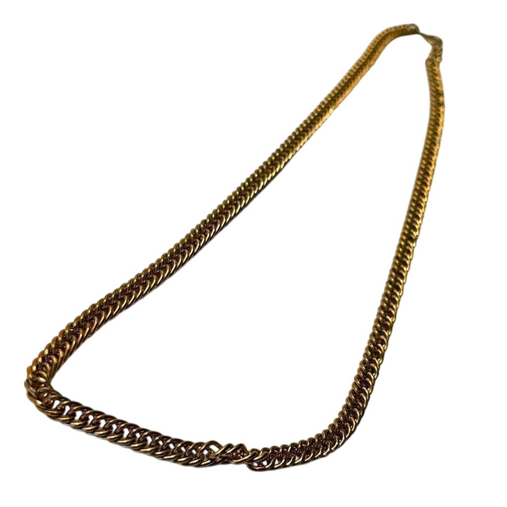 Vintage Gold Tone clasp Chain Single Strand Necklace 18”